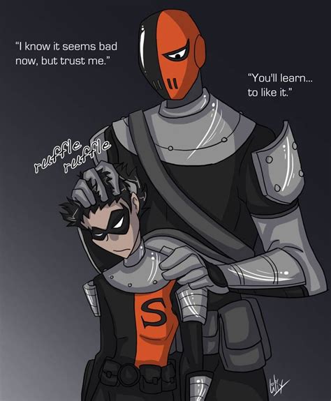 After in counter with slade the teen titans have a drop of slades blood, robin has gone to his room to do some more research while the others are testing the blood to find. . The bat family finds out about slade fanfiction